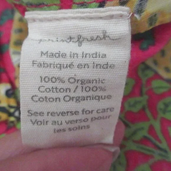 Print Fresh Bagherra Organic Cotton Pajamas Size L Leopard Top & Shorts 2 Piece - Picture 11 of 12